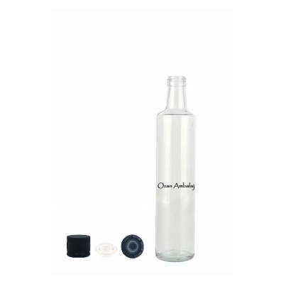 Toptan Zeytin Ya�� �i�esi 500 ml �effaf Dorika Kilitli Kapak